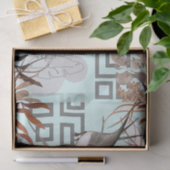 花模様ブラウンズ、クランベリータン&バードデクページ 薄葉紙 (ギフト)