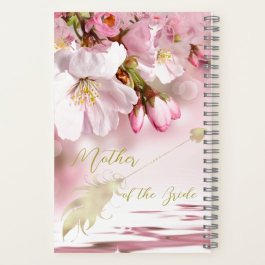 花模様マザーオブブライドパーソナライズされた ノートブック