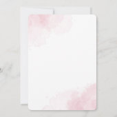 花模様メキシコ、シエスタ誕生日ガールに時間がない 招待状 (裏面)