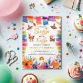 花模様メキシコ、シエスタ誕生日ガールに時間がない 招待状