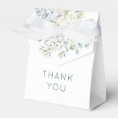 花模様ユーカリの緑の名結婚前 フェイバーボックス (正面サイド)