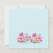 花模様ライトスイッチカバー 招待状 (裏面)