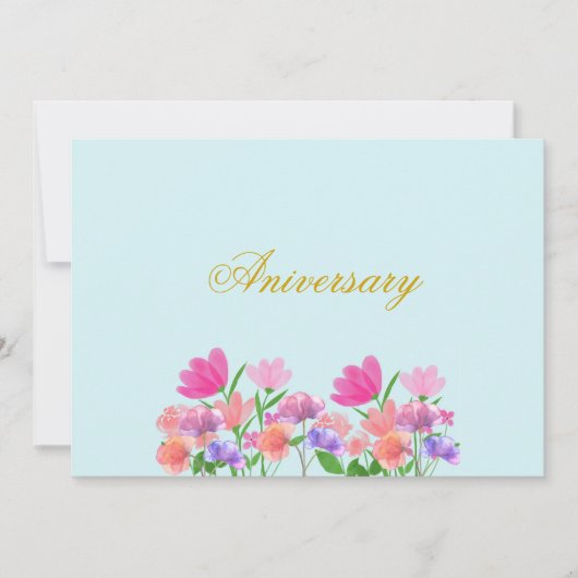 花模様ライトスイッチカバー 招待状 (正面)