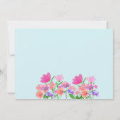 花模様ライトスイッチカバー 招待状 (裏面)