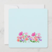 花模様ライトスイッチカバー 招待状 (裏面)