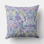 花模様化粧枕 クッション (裏面)