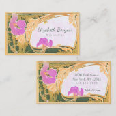 花模様紙、形状およびサイズオプション – 名刺 (正面/裏面)