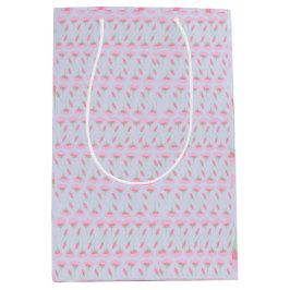 花模様織物 ミディアムペーパーバッグ