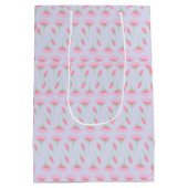 花模様織物 ミディアムペーパーバッグ (裏面)