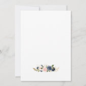 花模様航海のによるブライダルシャワー招待 招待状 (裏面)