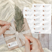 花模様18個の受信者ありがとう結婚。 シール