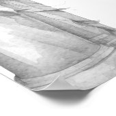 花模様25周年結婚歓迎 ポスター (角)