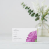 花模様-ガーベラのデイジー 名刺 (スタンド正面)