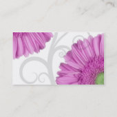 花模様-ガーベラのデイジー 名刺 (裏面)