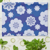 花模様 キッチンタオル (折り畳み)