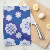花模様 キッチンタオル (四つ折り)