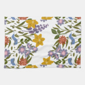 花模様 キッチンタオル (横)