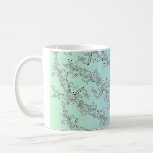 花模様 コーヒーマグカップ (左)
