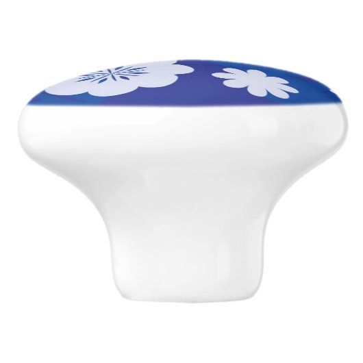 花模様 セラミックノブ (側面)