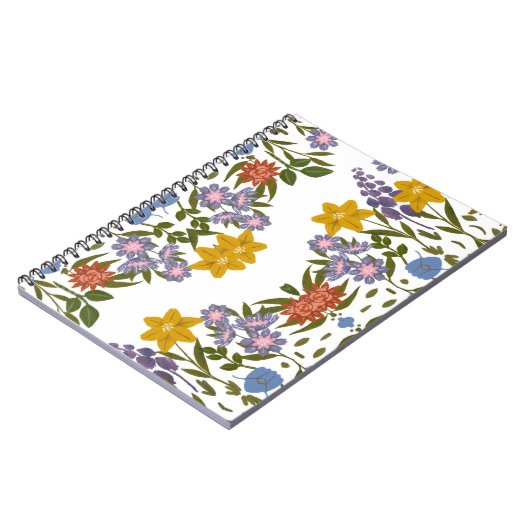 花模様 ノートブック (左側)