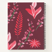 花模様 ノートブック (裏面)