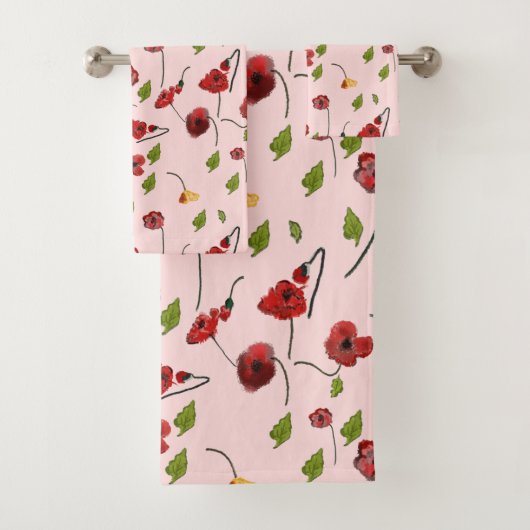 花模様 バスタオルセット (インサイチュ)