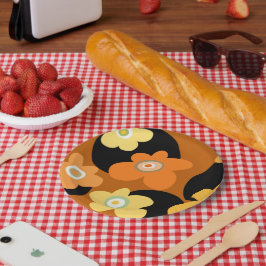 花模様 ペーパープレート