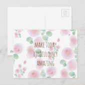 花模様 ポストカード (正面/裏面)