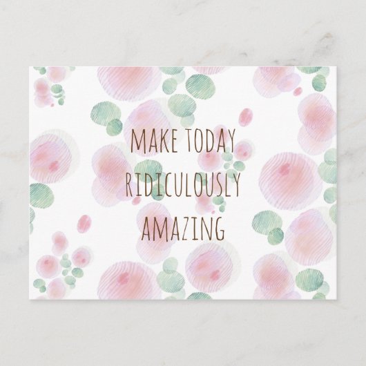 花模様 ポストカード (正面)