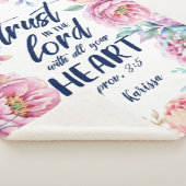 花模様|主への信頼|パーソナライズされた| シェルパブランケット (3/4)