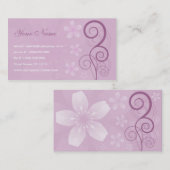 花模様 名刺 (正面/裏面)