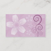 花模様 名刺 (裏面)