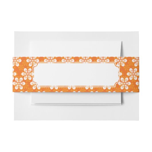 花模様 招待状ベリーバンド (正面例)