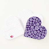 花模様 - 紫 ノートブック (内部)