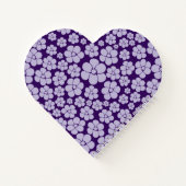 花模様 - 紫 ノートブック (裏面)