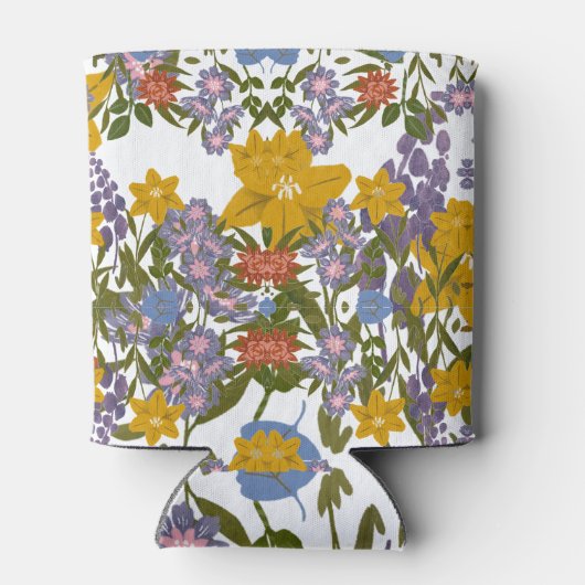 花模様 缶クーラー (裏面)