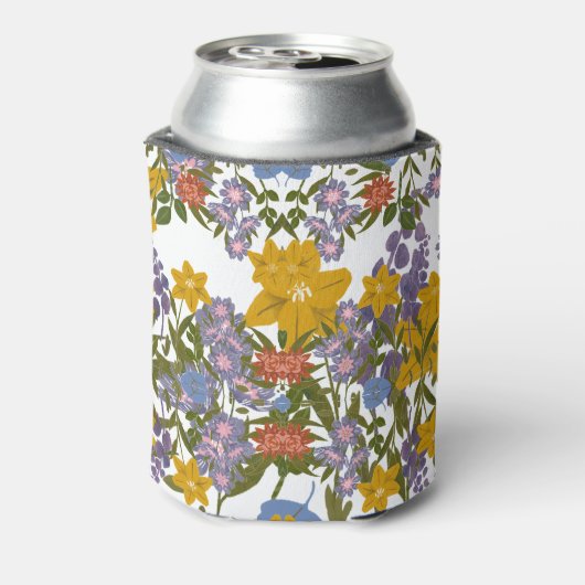 花模様 缶クーラー (缶裏面)