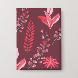 花模様 缶バッジ