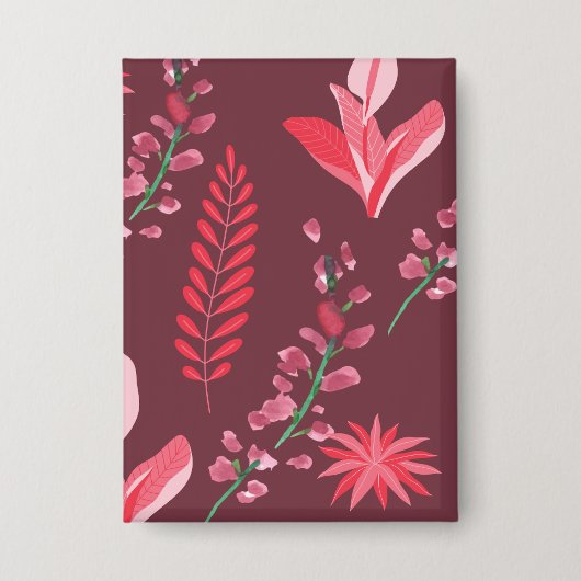 花模様 缶バッジ (正面)