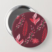 花模様 缶バッジ (正面&裏面)