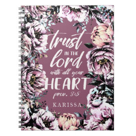 花模様|聖なる書物、 経典ジャーナル|ライト文字 ノートブック