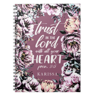 花模様|聖なる書物、 経典ジャーナル|ライト文字 ノートブック