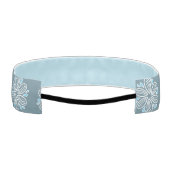 花模様（青と白） アスレチックヘッドバンド (裏面)