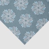 花模様（青と白） 薄葉紙 (詳細)