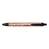 花模様 黒ボールペン (裏面)