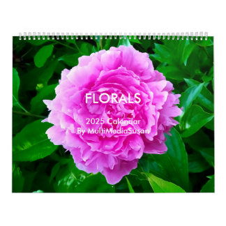 花模様by MultiMediaSusan 2025カレンダー カレンダー