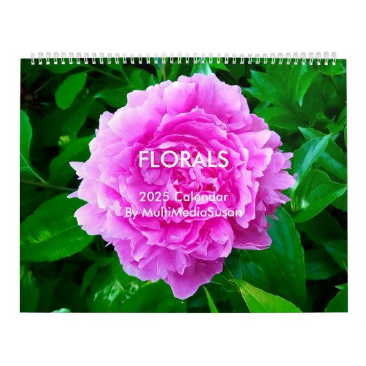 花模様by MultiMediaSusan 2025カレンダー カレンダー (カバー)
