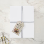 花樽赤ちゃんシャワーギフトラベル ギフトタグ (より糸付き)