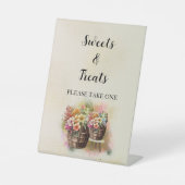 花樽赤ちゃんシャワー卓上 台座サイン (正面)