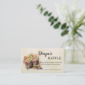 花樽赤ちゃんシャワー囲いカード エンクロージャーカード (スタンド正面)